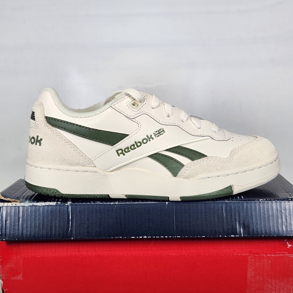 Reebok BB 4000 II Sneakers Kids Size 5.5 Chalk Green Basketball Shoes